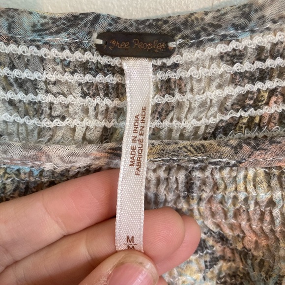 Free People Square Neckline Chiffon
Printed Top (M) - Picture 6 of 10